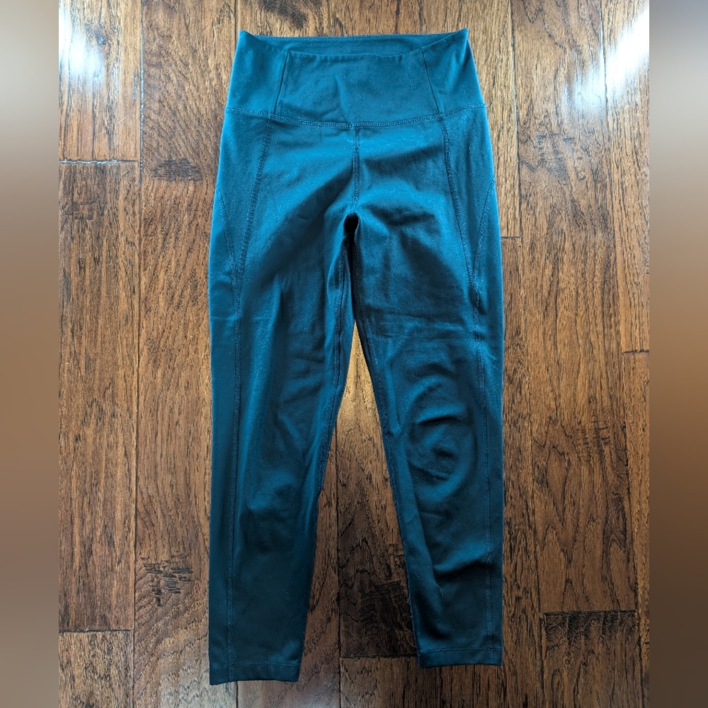 Girlfriend Collective Green Crop Leggings